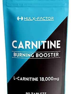 Hulk Factor L-Carnitine, 18,000 mg, HMB, BCAA, α Lipoic Acid, CoQ10, 23 Ingredients, Diet Support, Supplement, 30 Day Supply