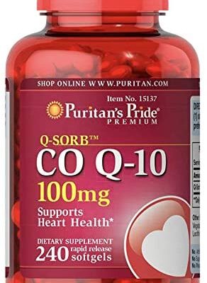 pyu-ritanzupuraido (Puritan's Pride) Q – Sorb Coenzyme Q10 100 MG. Soft Gel
