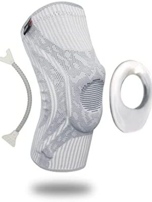 INDEEMAX Sports Protective Knee Supporter with Patella Gel Pad and Side Stabilizer, Knee Pain Relief, Unisex, Knee Compression Sleeve Support, Running, Exercise, Gym, Hiking, Cycling, Suitable for All Sports Knee Supporters